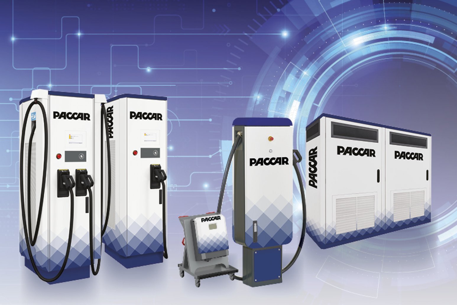 DAF introduces charging stations for electric vehicles