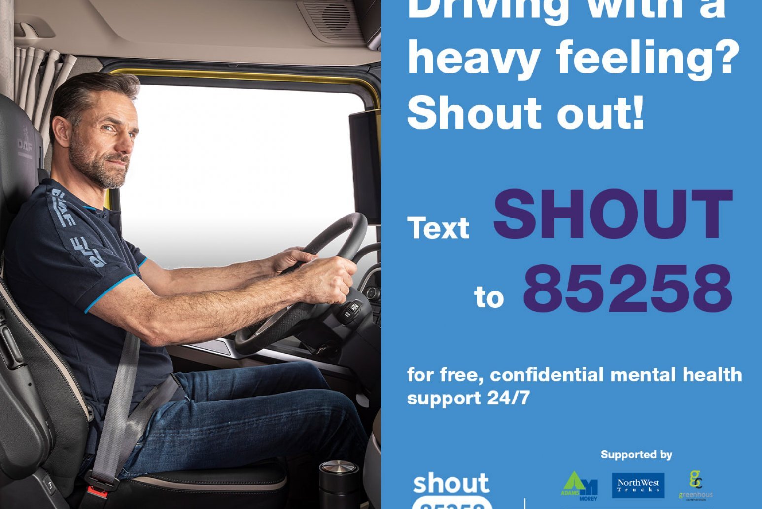 Greenhous Group encourage transport industry to ‘Shout’ if they need help